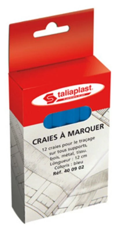 CRAIE BLEUE HEXAGONALE L.120MM 1 CRAIE BLEUE HEXAGONALE L.120MM