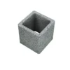 Bloc Pilier En Beton Long. 20 Cm X Larg. 20 Cm X Haut. 25 Cm Gris