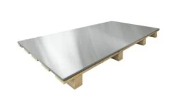 FEUILLE ZINC NATUREL PALETTE 50 FEU L 2000 Mm L 1000 Mm- Ep 0,80 Mm