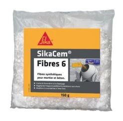 Fibres Synthetiques Pour Micro-betons Et Mortiers SikaCem Fibres 6 150GR