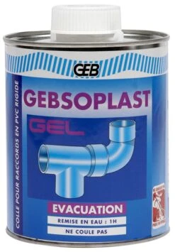Colle Gel Pour PVC Rigide GEBSOPLAST GEL - Boite De 1L