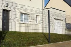 Grillage AXIS En Panneau Rigide Gris 7016 Maille 100X55 Mm - Haut. 1,5m X Long. 2,5m