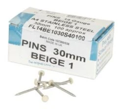 CLOU INOX EMBOUT PLASTIQUE LONGUEUR 30MM SABLE - CI30S