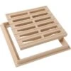 GRILLE DE SOL AVEC CADRE 250 X 250 SABLE - GRC25S