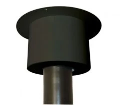 CACHE PROPRETE CONDUIT HAUTEUR 70 MM Ø 125-230 NOIR