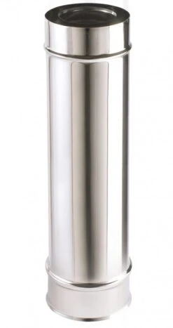 Tuyau Inox Non Isole Pour Appareil Granules De Bois (pellets) APOLLO Diam. 150/100 Mm - Long. 0,5m