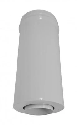 Tuyau Inox / Galva Isole Blanc Pour Foyers Ouvers, Fermes, Inserts, Poeles Diam.150/153 Mm - Long. 0,5m