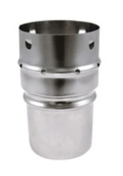 RACCORD FLEXIBLE Ø100 SUR RIGIDE Ø80 INOX APOLLO PELLETS