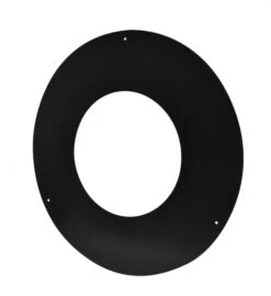 ROSACE DOUBLE PAROI Ø200 NOIR MAT