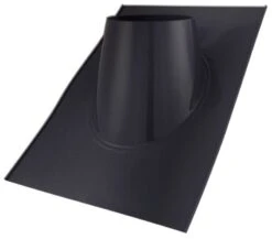 SOLIN ALU 25 A 45° NOIR APOLLO PELLETS Ø125