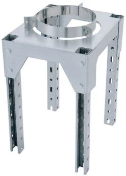 SUPPORT TELESCOPIQUE GALVA HAUTEUR 500 MM DOUBLE PAROI Ø153