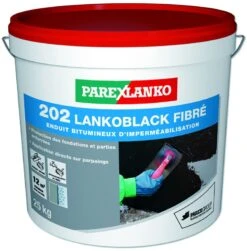 Enduit D'impermeabilisation 202 LANKOBLACK FIBRE Seau De 25kg