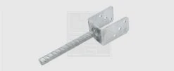 PIED POTEAU FORME U 101 X 60 X 100 Mm Acier - P/10