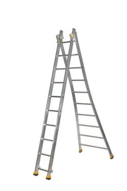 Echelle Aluminium Transformable T2 2 X 10 Marches - Haut. 3,75m