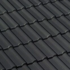 Tuile Double Romane Beton Brun - Long. 42 Cm X Larg. 33 Cm