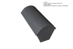 FAITIERE D'ABOUT DE 42 DEBUT DE POSE GRAND COTE ARDOISE POUR DOUBLE ROMANE/PERSPECTIVE/PLEIN CIEL/TRADIPANNE