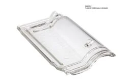 Tuile D'eclairement Verre Gallo Romane Transparent - Long. 44 Cm X Larg. 28 Cm