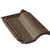 Tuile Gallo-romane Terre Cuite Brun Masse - Long. 44 Cm X Larg. 28 Cm