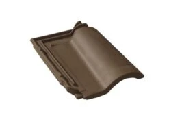 Tuile Gallo-romane Terre Cuite Brun Masse - Long. 44 Cm X Larg. 28 Cm