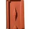 Tuile Losangee Terre Cuite Rouge - Long. 43,5 Cm X Larg. 25,5 Cm