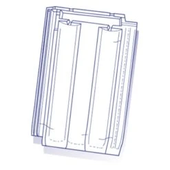 Tuile De Verre PV 10 - Long. 46 Cm X Larg. 30,5 Cm