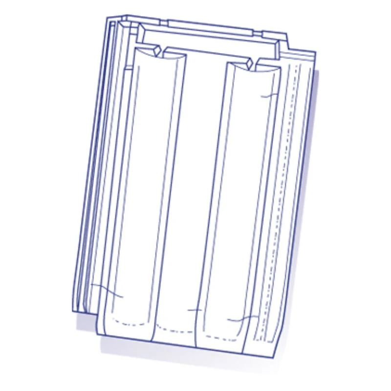 Tuile De Verre PV 10 - Long. 46 Cm X Larg. 30,5 Cm 1 Tuile De Verre PV 10 - Long. 46 Cm X Larg. 30,5 Cm