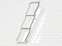 Raccord Complementaire Sur Toiture JUMO EKW SK06 0002E Pour Combinaison De Fenetres - Pour Tuiles - Larg. 114cm X Haut. 118cm Gris