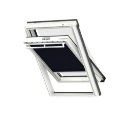 Store Occultant Manuel En Aluminium DKL 104 1100S Bleu Fonce - Larg. 55 Cm X Haut. 98 Cm