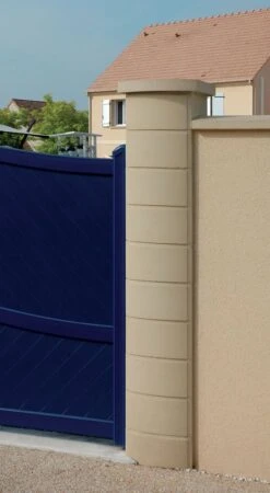 Chapeau De Pilier Ovalis Plat 46 X (46/32,5) X 6 Ton Pierre