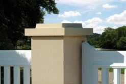 Chapeau De Pilier Double Couronnement 40 X 40 Ton Pierre