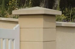 Chapeau De Pilier Pointe De Diamant 50 X 50 Ton Pierre