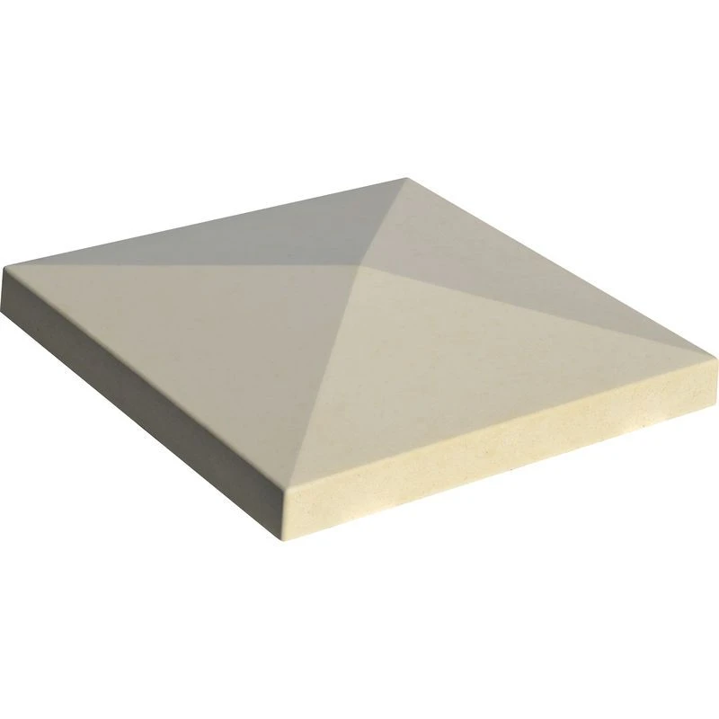 Chapeau De Pilier Pierre Lisse Pointe De Diamant 40 X 40 Creme 1 Chapeau De Pilier Pierre Lisse Pointe De Diamant 40 X 40 Creme
