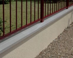 Chaperon De Mur Optipose Plat 49 X 28 Gris