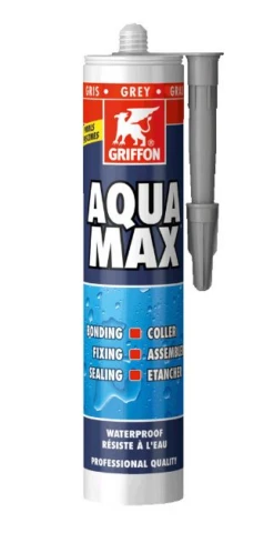 Colle De Montage Et Mastic D'etancheite AQUA MAX Gris - Cartouche De 425g