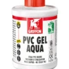 Colle PVC Rigide GEL AQUA Incolore - Bidon Avec Pinceau Goupillon 1L