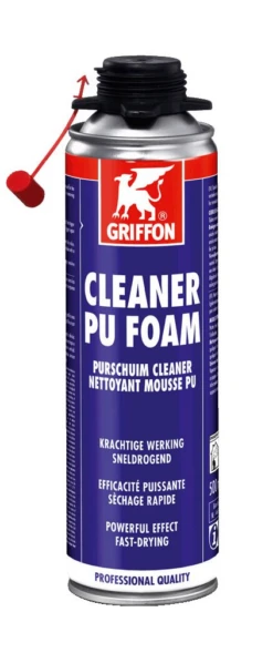 Nettoyant Special Mousse PU, Pistolable CLEANER PU-FOAM - Aerosol 500 ML