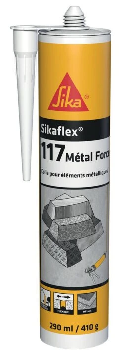 Colle Speciale Metaux Sikaflex-117 Metal Force - Cartouche De 290 Ml